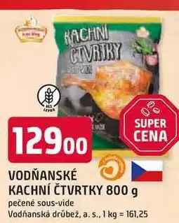 Trefa VODŇANSKÉ KACHNÍ ČTVRTKY 800 g pečené sous-vide nabídka
