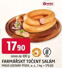Trefa FARMÁŘSKÝ TOČENÝ SALÁM 100 g nabídka
