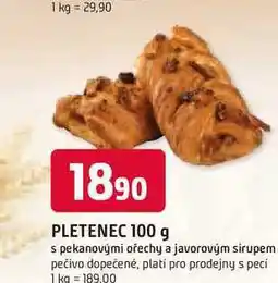 Trefa PLETENEC 100 g s pekanovými ořechy a javorovým sirupem nabídka