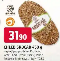 Trefa CHLÉB SRDCAŘ 450 g nabídka