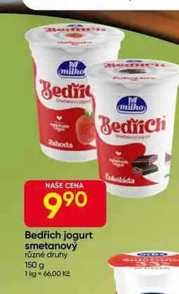 Hruška Bedřich jogurt smetanový různé druhy 150 g nabídka