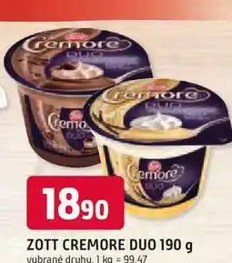Trefa ZOTT CREMORE DUO 190 g nabídka