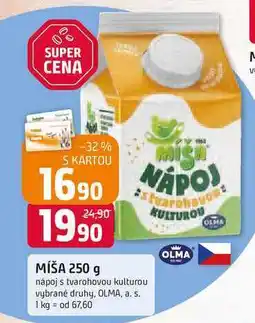 Trefa OLMA MÍŠA 250 g nápoj s tvarohovou kulturou vybrané druhy nabídka