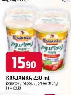 Trefa KRAJANKA 230 ml jogurtový nápoj, vybrané druhy nabídka