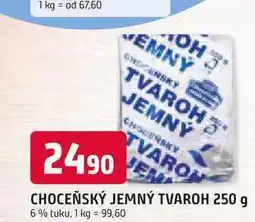 Trefa CHOCEŇSKÝ JEMNÝ TVAROH 250 g 6% tuku nabídka