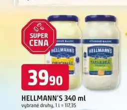 Trefa Hellmann's majonéza, tatarská omáčka 340ml, vybrané druhy nabídka