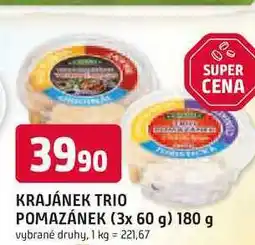 Trefa KRAJÁNEK TRIO CENA POMAZÁNEK (3x 60 g) 180 g nabídka