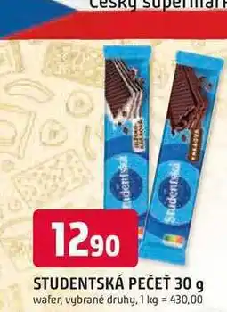 Trefa STUDENTSKÁ PEČEŤ 30 g wafer nabídka