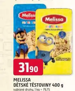 Trefa MELISSA DĚTSKÉ TĚSTOVINY 400g různé druhy nabídka