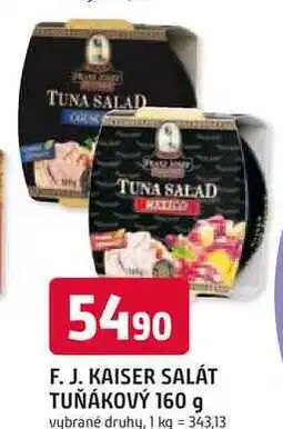 Trefa Kaiser Franz Josef tuňákový salát 160g, vybrané druhy nabídka