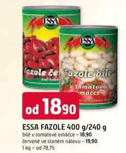 Trefa ESSA FAZOLE 400 g/240 g bilé v tomatové omáčce nabídka