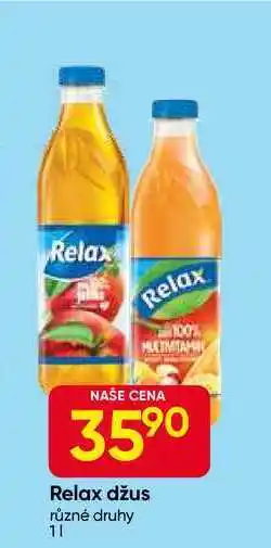 Hruška Relax džus různé druhy 11 nabídka