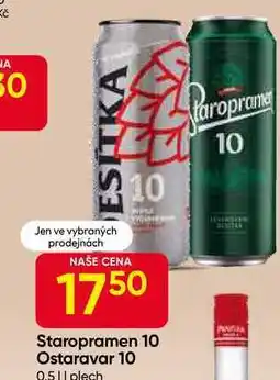 Hruška Staropramen 10 0,5l plech nabídka