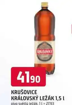Trefa KRUŠOVICE KRÁLOVSKÝ LEŽÁK 1,5 L pivo světlý ležák nabídka