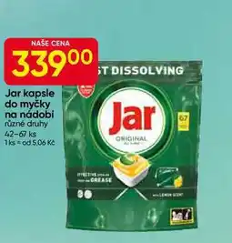 Hruška Jar kapsle do myčky na nádobí různé druhy 42-67 ks nabídka