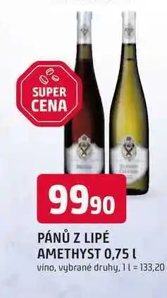 Trefa PÁNŮ Z LIPÉ AMETHYST 0,75 l nabídka