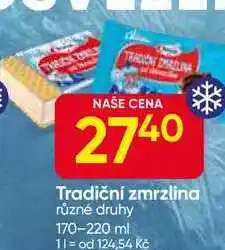 Hruška Tradiční zmrzlina různé druhy 170-220 ml nabídka