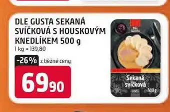 Trefa DLE GUSTA SEKANÁ SVÍČKOVÁ S HOUSKOVÝM KNEDLÍKEM 500 g nabídka