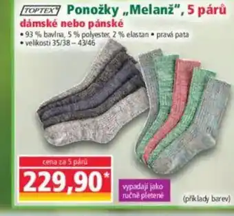 Norma Ponožky,,Melanž", 5 párů dámské nebo pánské nabídka