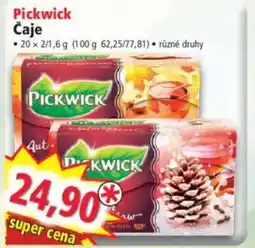 Norma Pickwick Čaje nabídka