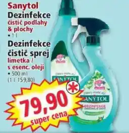 Norma Sanytol Dezinfekce čistič podlahy & plochy nabídka