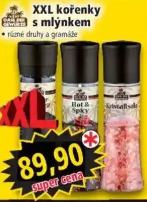 Norma XXL kořenky s mlýnkem nabídka