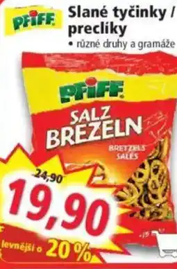 Norma PFIFF Slané tyčinky/ precliky nabídka