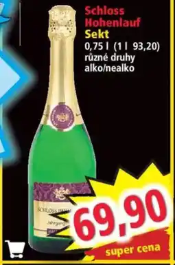 Norma Schloss Hohenlauf Sekt nabídka