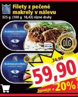 Norma Filety z pečené makrely v nálevu nabídka