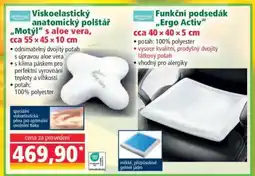 Norma Viskoelastický anatomický polštář „Motýl“ s aloe vera nabídka