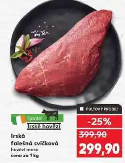 Kaufland Irská falešná svíčková nabídka