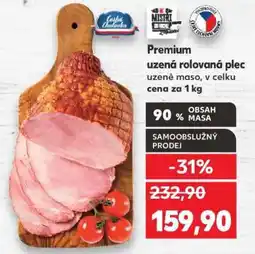 Kaufland Premium uzená rolovaná plec nabídka