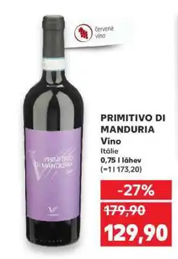 Kaufland Primitivo di Manduria nabídka