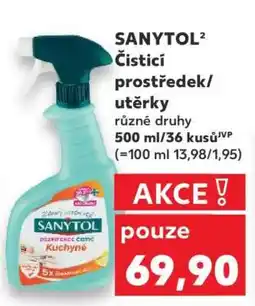 Kaufland SANYTOL Čisticí prostředek/Utěrky nabídka