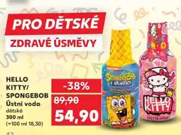 Kaufland HELLO KITTY/SPONGEBOB Ústní voda dětská nabídka