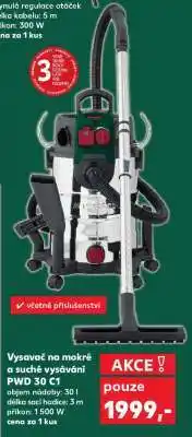 Kaufland Vysavač na mokré a suché vysávání PWD 30 C1 nabídka