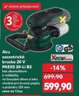 Kaufland Aku excentrická bruska 20 V PAEXS 20-Li B2 nabídka
