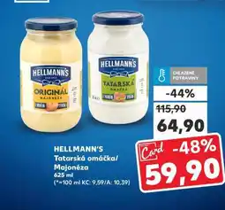 Kaufland HELLMANN'S TATARSKÁ OMÁČKA, MAJONÉZA nabídka