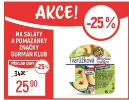 Globus Tvarůžková pomazánka s pažitkou nabídka