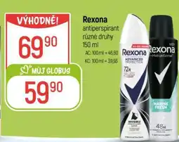 Globus Rexona antiperspirant různé druhy nabídka