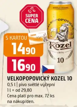 Terno Velkopopovický kozel 10 nabídka