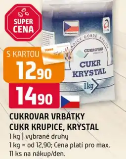 Terno Cukrovar vrbátky cukr krupice, krystal nabídka