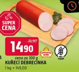 Terno Kuřecí debrecínka nabídka
