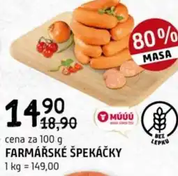 Terno Farmářské špekáčky nabídka