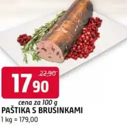 Terno Paštika s brusinkami nabídka