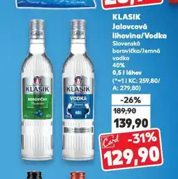 Kaufland Klasik vodka nabídka