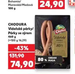 Kaufland Párky se sýrem nabídka
