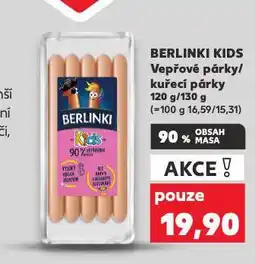 Kaufland Berlinki kuřecí párky nabídka