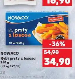 Kaufland Rybí prsty z lososa nowaco nabídka