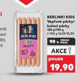 Kaufland Berlinki vepřové párky nabídka